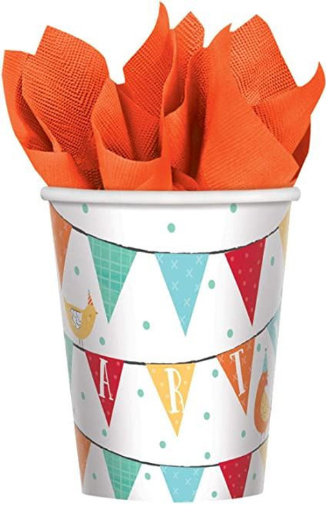 Barnyard Birthday Party Paper Cups - 8 Pack
