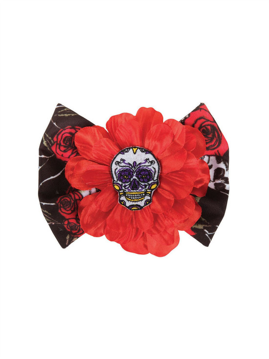 Ladies Day Of The Dead Flower Hair Clip