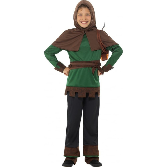 Boys or Girls Robin Hood Facy Dress Kids Costume