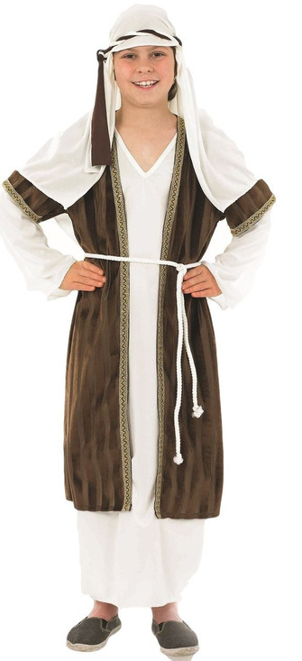 Boys Brown Shepherd Fancy Dress Costume