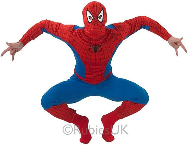 Mens Deluxe Spiderman