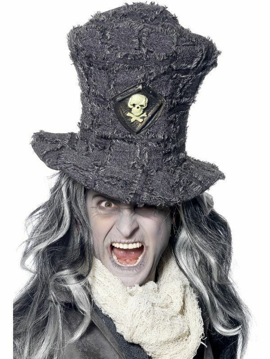 Grey Gravedigger Top Hat