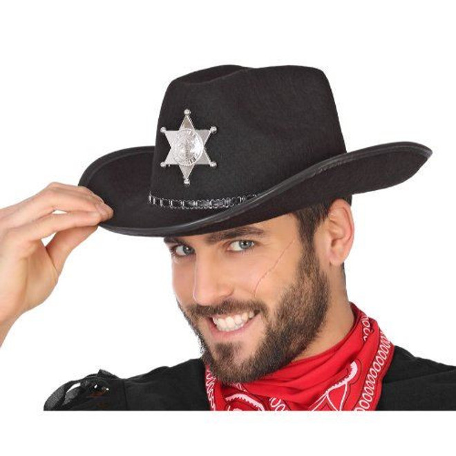 Mens Black Cowboy Hat