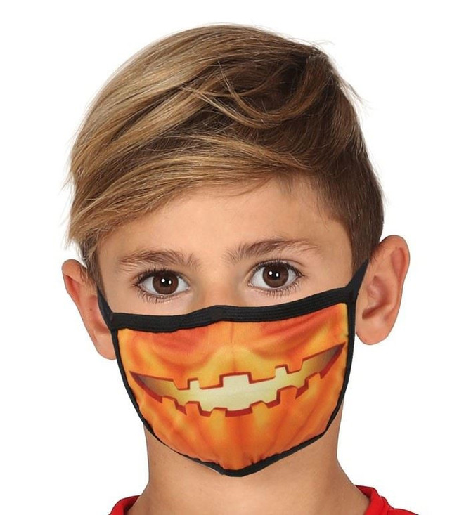 Kids Pumpkin Face Mask