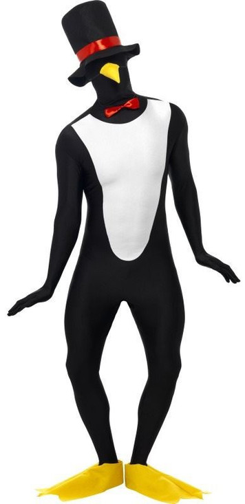 Mens Penguin 2nd Skin Fancy Dress Costume