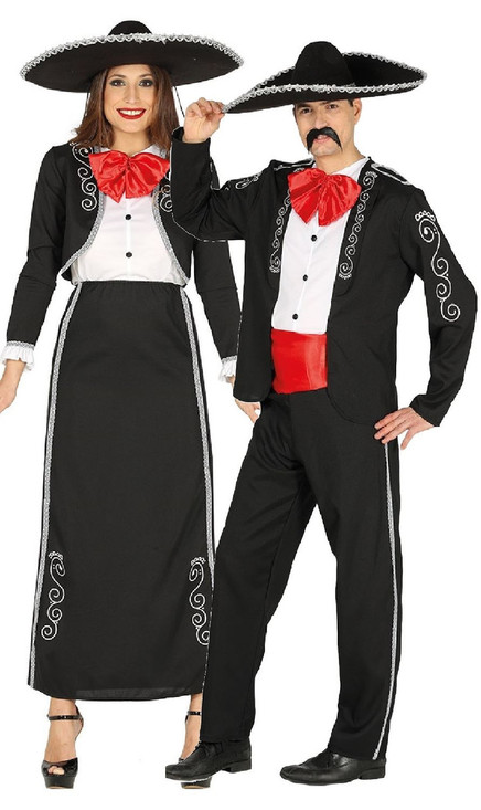 King and Queen of Skeleton Hearts Couples Costume - Funny Costumes