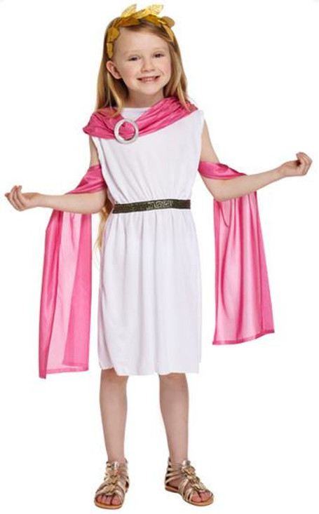 Girls Greek Goddess Fancy Dress Costume
