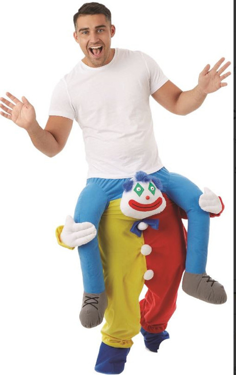 Adult Lift Me Up Clown Fancy Dress Costume