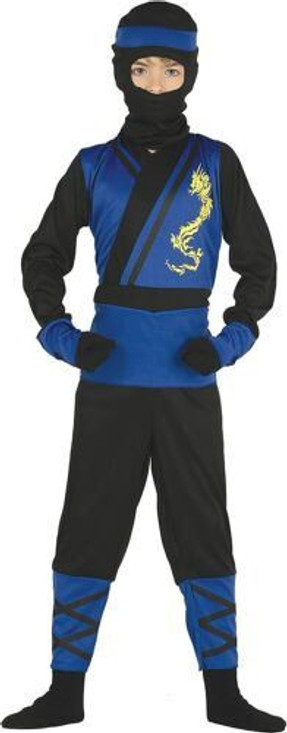 Child Carnival Costume Blue Ninja