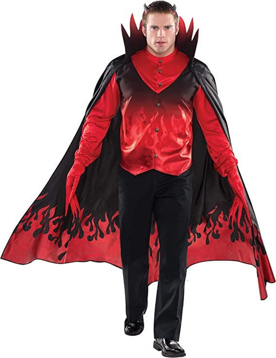 Mens Red Caped Devil