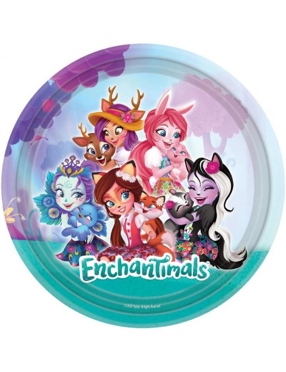 8 Enchantimals Party plates