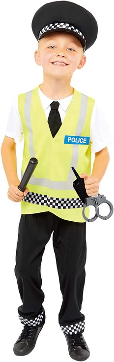 UK Police Officer Uniform Fancy Dress Costume