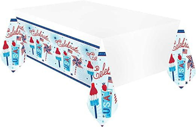 Tablecover Plastic-PrintedTC PL Celebrate USA