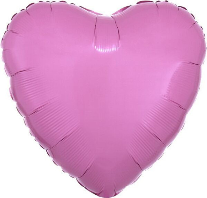 17" Metallic Pink Heart