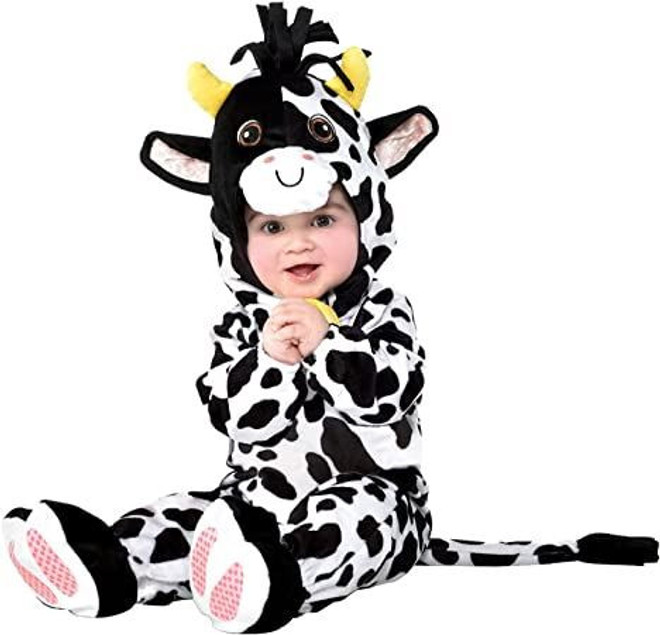 Toddlers Cow Jumpsuit