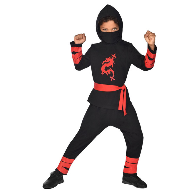 Childs Ninja Warrior Black Costume