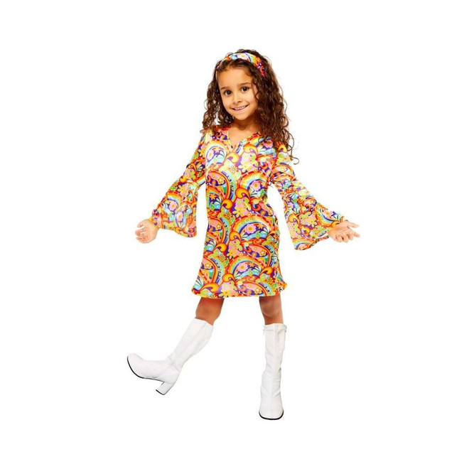 Girls Rainbow Hippy Dress