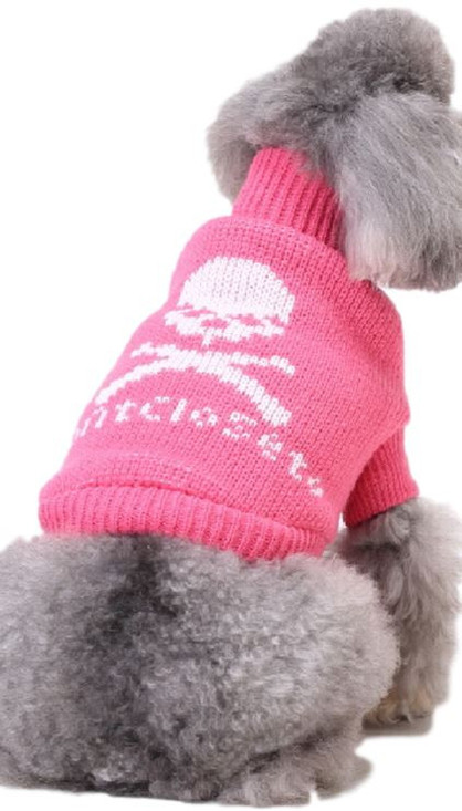 Dog Pink Skull Sweater