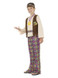 Hippie Boy Costume, with Top, Attached Waistcoat,