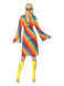 Rainbow Hippie Costume, Multi-Coloured