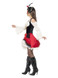 Glamorous Lady Pirate Costume, Red