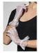 Fingerless Lace Gloves, White