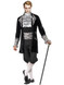 Fever Male Baroque Vampire Costume, Black