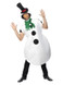 Snowman Costume, White, Adult
