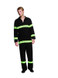 Fever Fireman Costume, Black