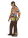 Psychedelic Hippie Man Costume, Multi-Coloured