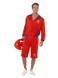 Baywatch Beach Men's Lifeguard Costume, Red