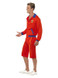 Baywatch Beach Men's Lifeguard Costume, Red