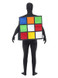 Rubik's Cube Unisex Costume, Multi-Coloured