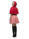 Fever Red Riding Hood Costume, Red, Hooded Cape