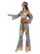 Hippy Flower Power Costume, Multi-Coloured