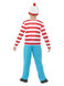 Where's Wally? Costume, Red & White, Child