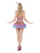 Neon Harlequin Clown Costume, Pink