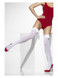 Opaque Hold-Ups, White with White Bows