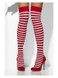 Opaque Hold-Ups Striped, Red & White