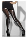 Opaque Tights, Black with Skeleton Print