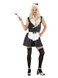 French Maid Costume, with Dress, Padded Bust,, Bla