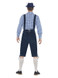 Deluxe Traditional Rutger Bavarian Costume, Blue