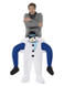 Piggyback Snowman Costume, White