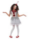 Vintage Clown Girl Costume, Grey & Red