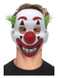 Clown Mask, PVC, with Hair & Elastic Strap