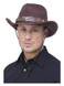 Brown Mock Leather Western Cowboy Hat