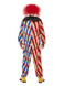 Creepy Clown Costume, Red & Blue, All-in-one