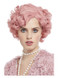 Deluxe 20s Flirty Flapper Wig, Pastel Pink