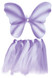 Girls Purple Fairy Wings & Tutu Set