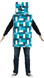 Mens Blue Pixel Robot Fancy Dress Costume